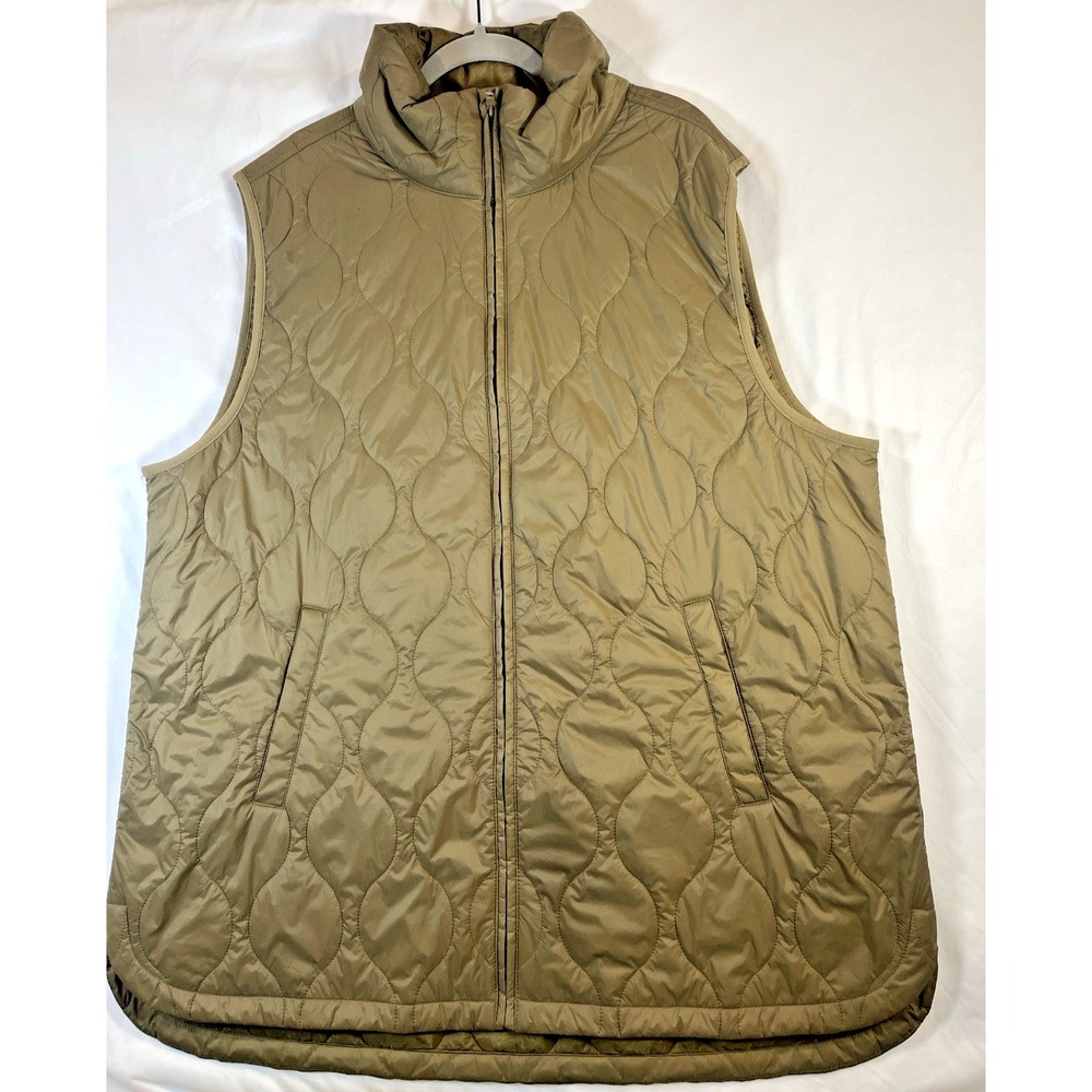 Gap Mens Lightweight Vest XXL Tall Outdoor Cold Gear Brown Water Resistant